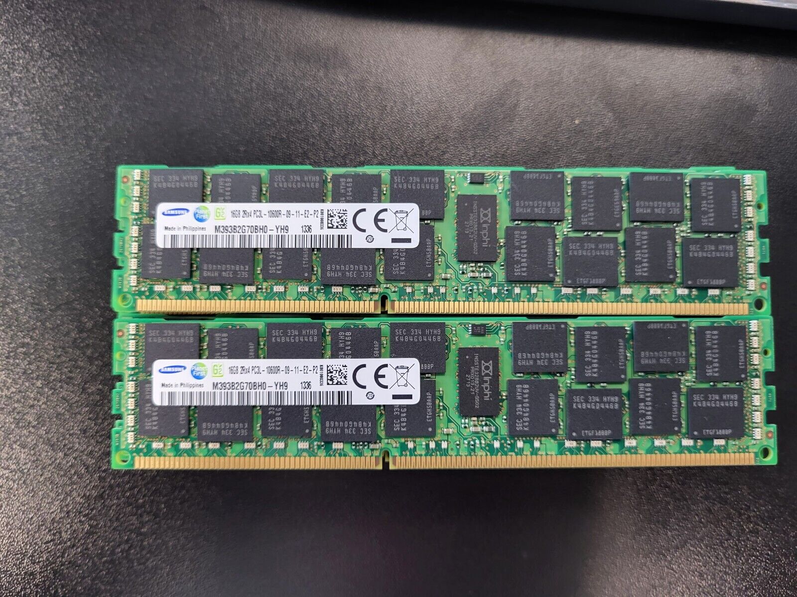 (Lot of 16) Samsung 16GB 2Rx4 PC3L-10600R-09-11-E2-P2 Server Memory Ram #73
