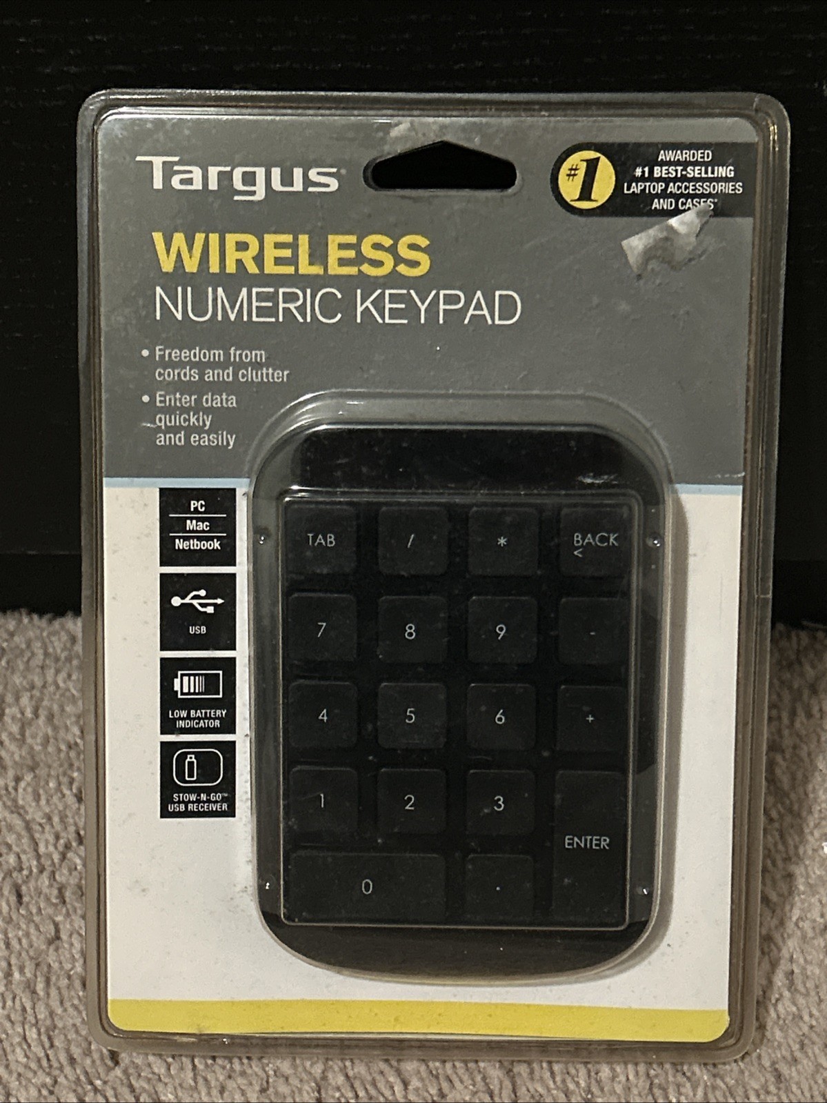 Targus AKP11US Wireless Numeric Keyboard Keypad Sealed