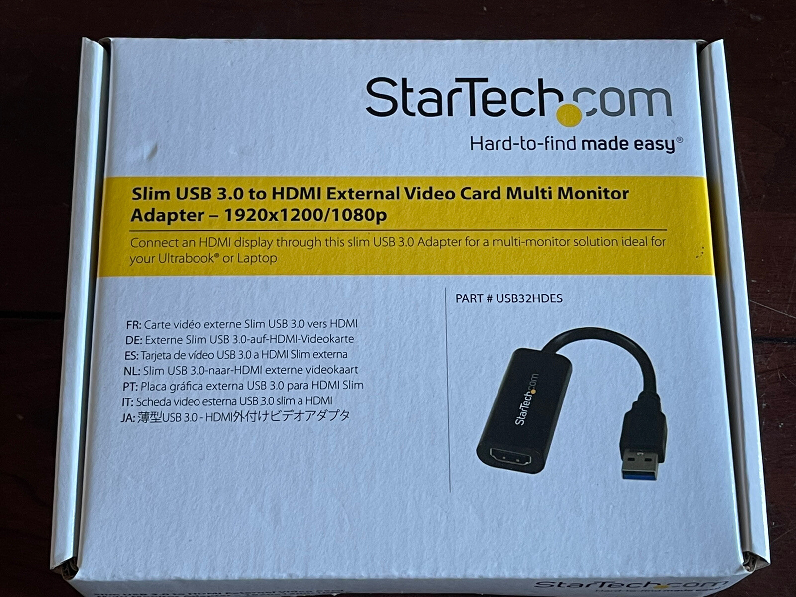 Startech USB 3.0 to HDMI Adapter, 1080p Slim USB to HDMI Display Adapter Convert