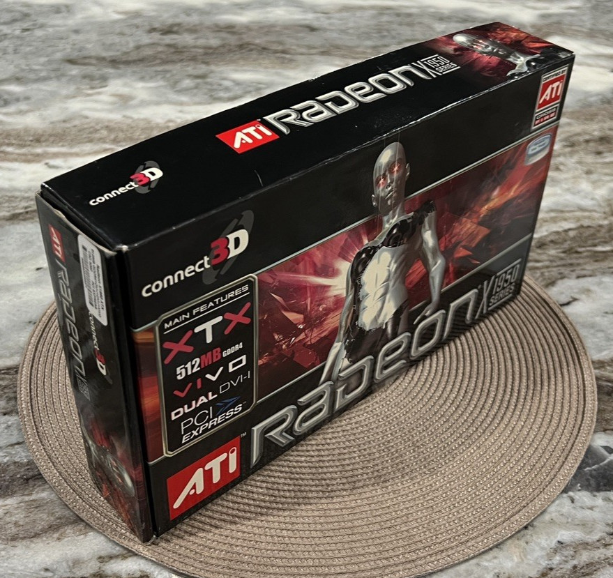 AMD ATI Radeon X1950 XTX 512MB GDDR4 Graphics GPU PCIe Video Card w/Box - Tested