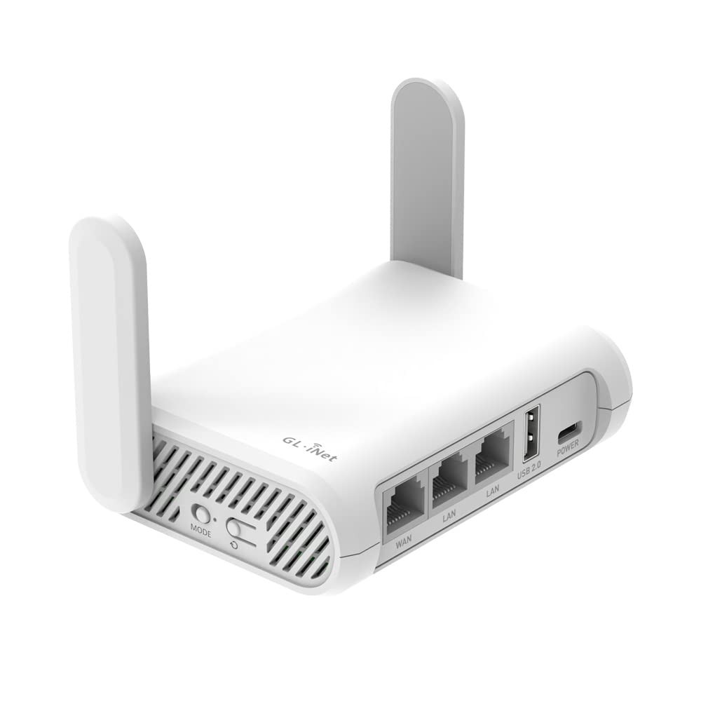 GL.iNet GL-SFT1200 (Opal) Portable WiFi Travel Router, Mini VPN White