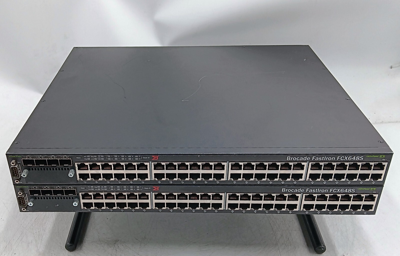 Lot of 2 Brocade | FastIron FCX648S | 48 Port Gigabit Network Switch