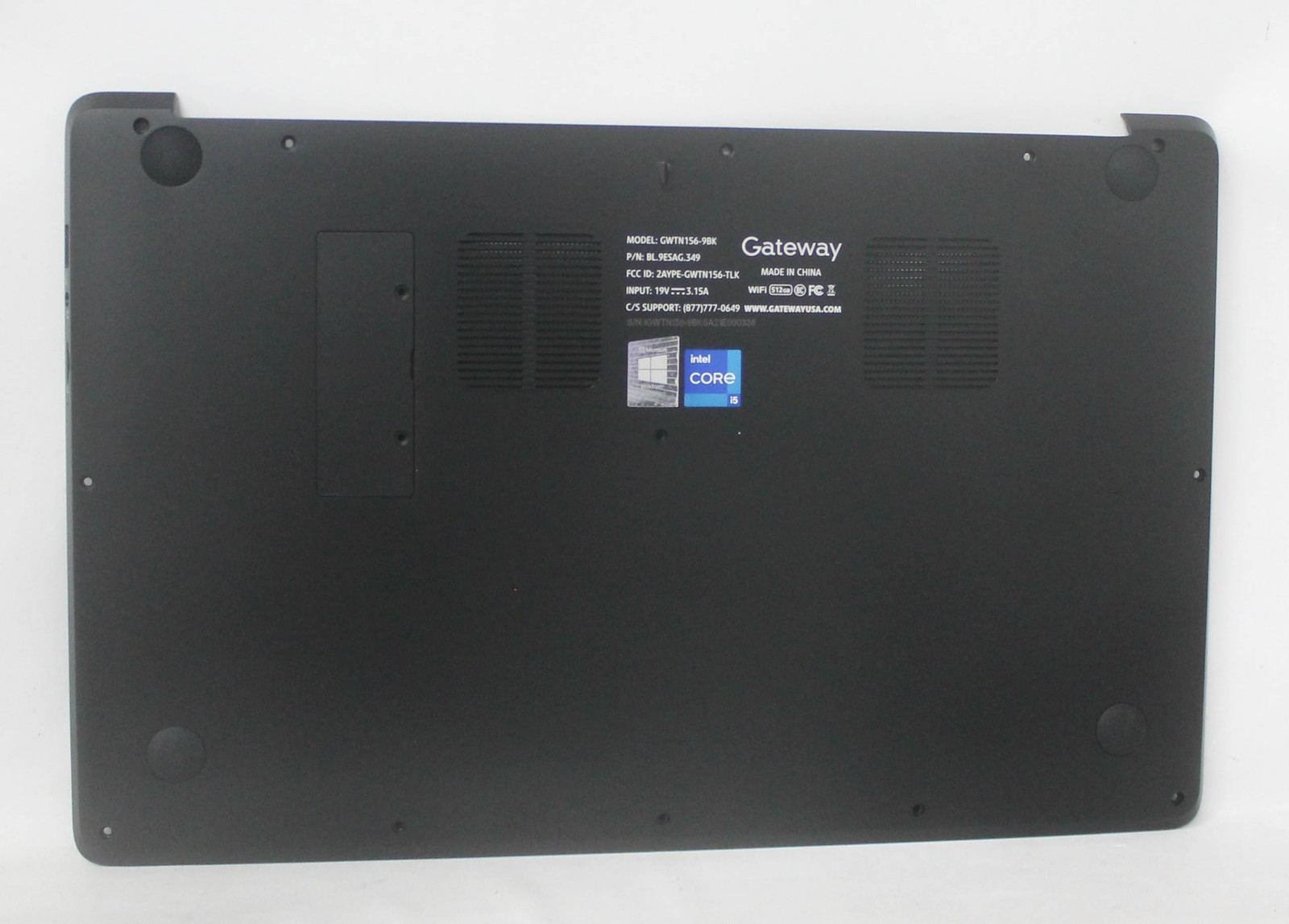 GWTN156-9BK-BASE Gateway Bottom Base Cover Black Gwtn156-9Bk "GRADE A"