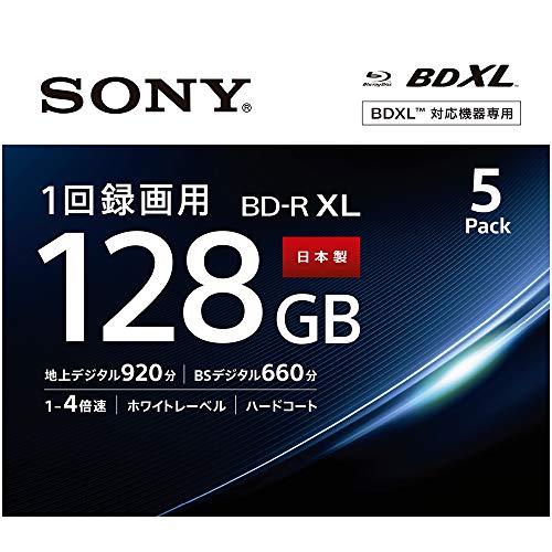 5pack Sony BD-R Printable HD Blu-Ray 4x Blank Disc Media BDR 128GB Japan