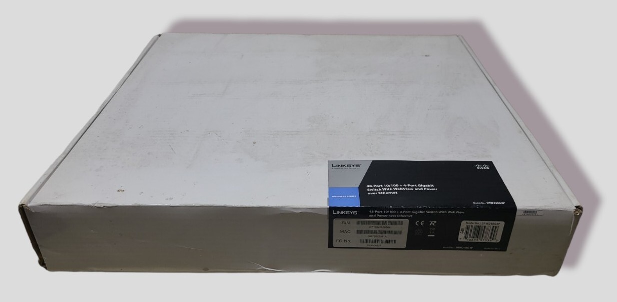 Cisco Linksys 48 Port 10/100 + 4 Port Gigabit Switch - NISB NEW SEALED