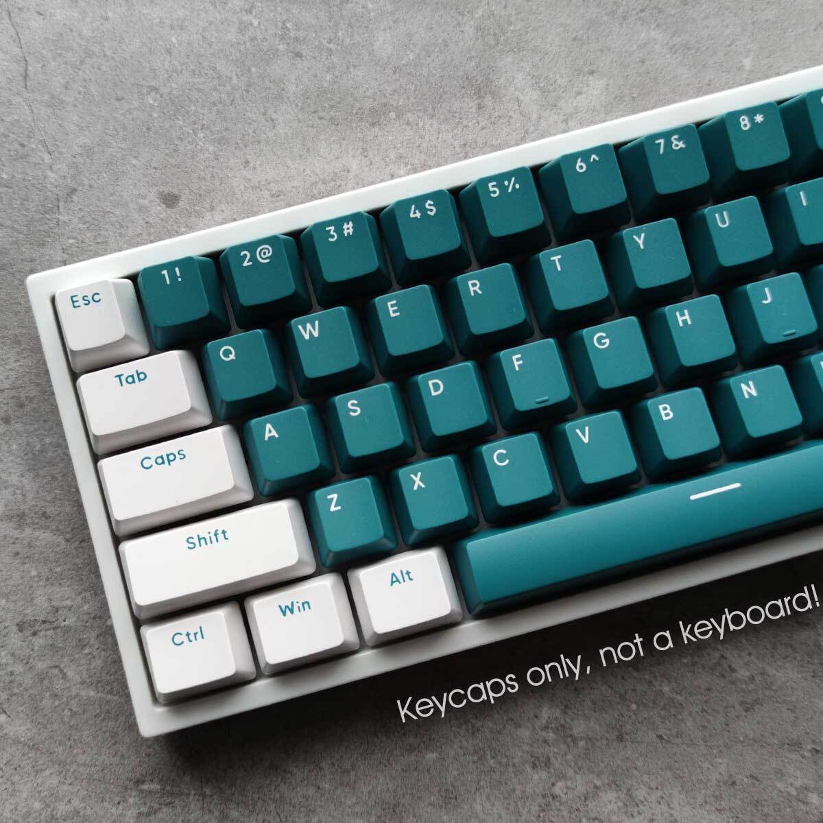 PBT Double-shot Keycap Set 117keys Mars Green for Cherry MX Mechanical Keyboards