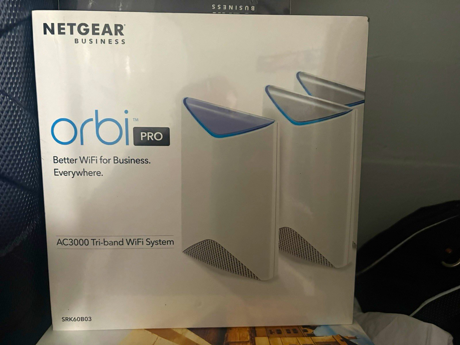 NETGEAR Orbi Pro AC3000 Tri-Band WiFi Mesh System 3-Pack SRK60B03