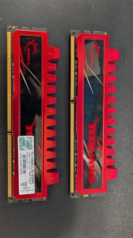 G.Skill Ripjaws 8GB Kit (2x4GB) DDR3 1600MHz Desktop RAM F3-10666CL9D-8GBRL