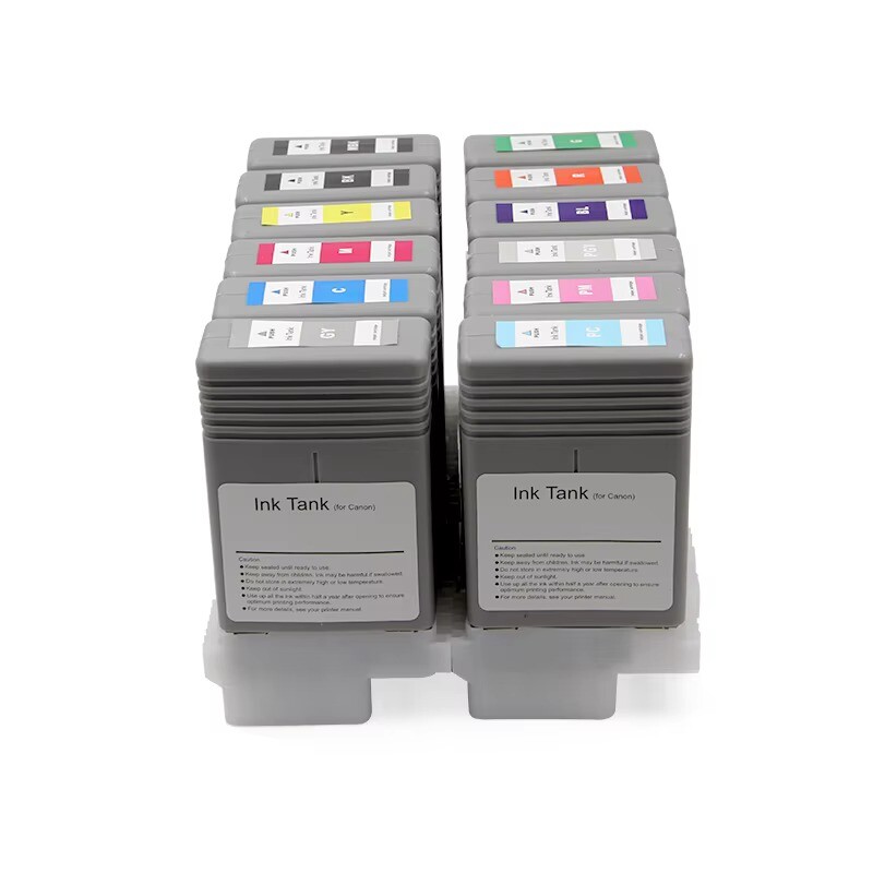 12*130ML PFI-101 PFI-103 Compatible Ink Cartridge for Canon iPF5100 iPF6100
