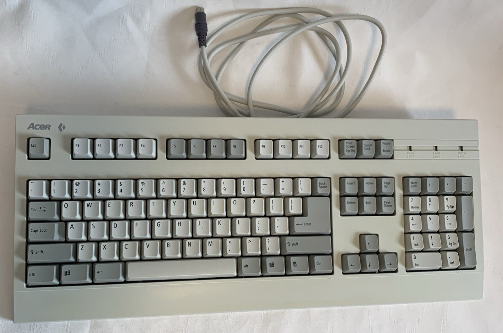 VTG ACER 6511-KW PS2 WINDOWS KEYBOARD RARE