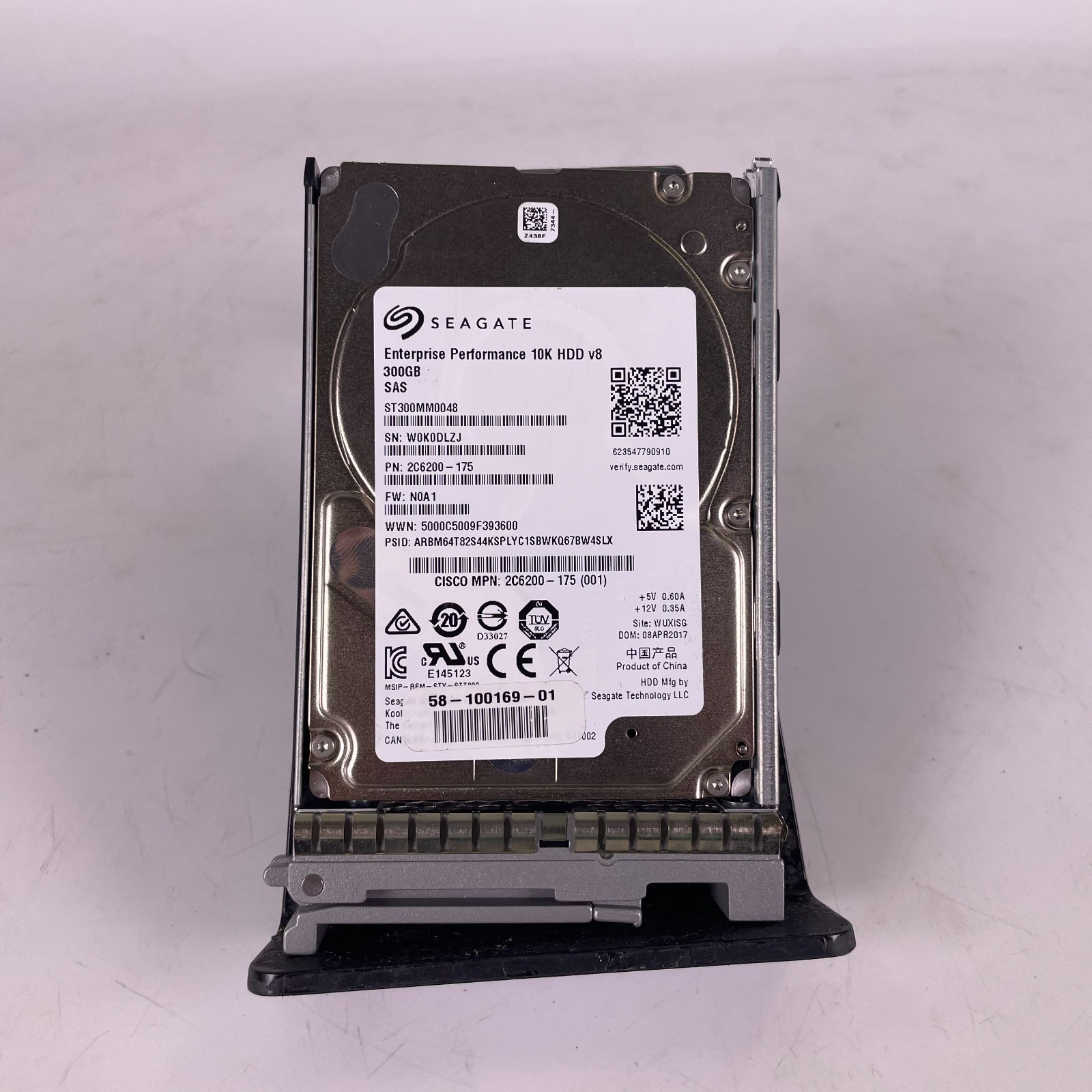 Seagate ST300MM0048 2c6200-175 enterprise performance 10k hdd v8 300GB sas