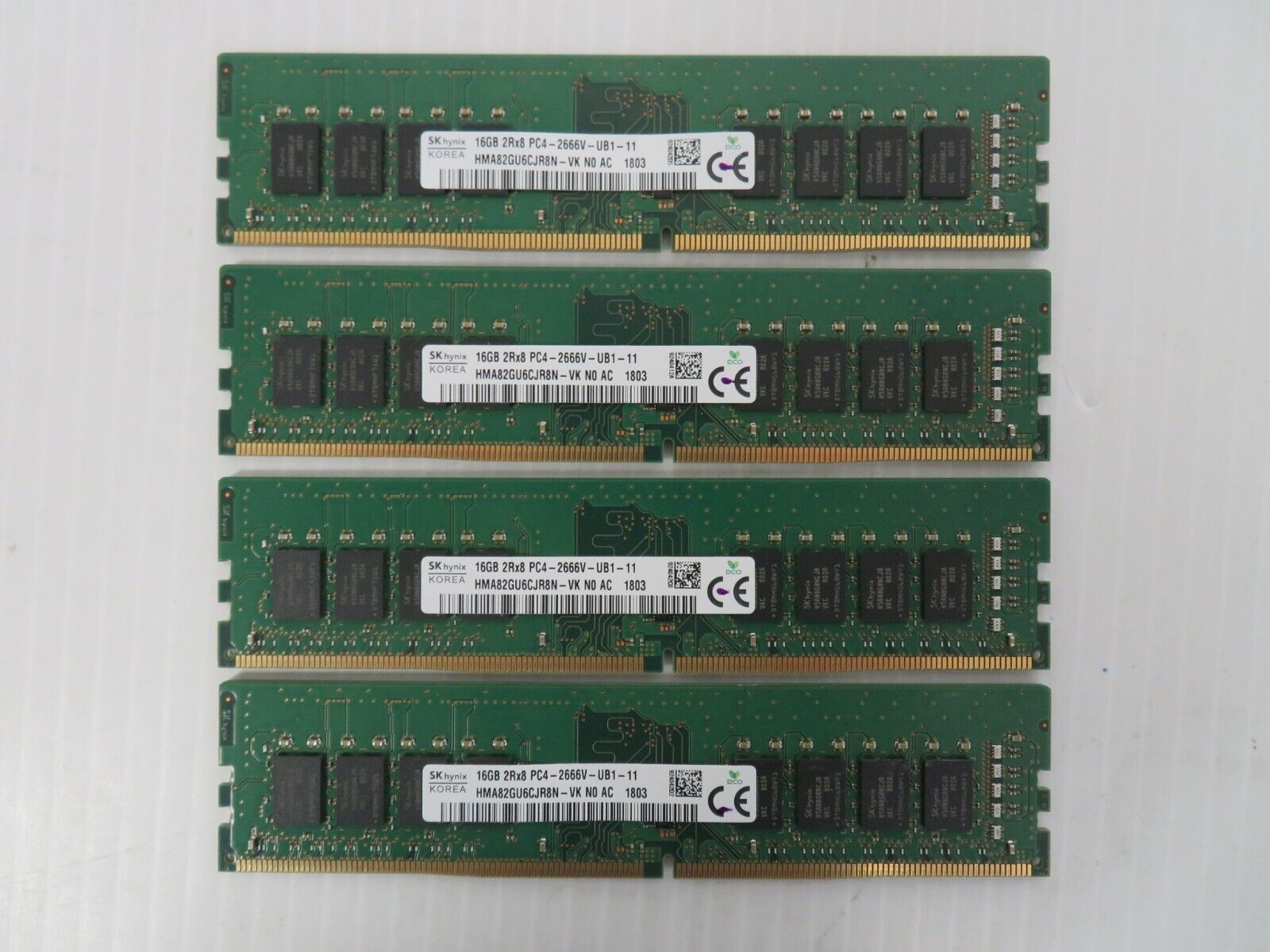 Dell XPS 8930 64GB (4x16GB) PC4-2666V DDR4 RAM Memory Kit Hynix HMA82GU6CJR8N-VK