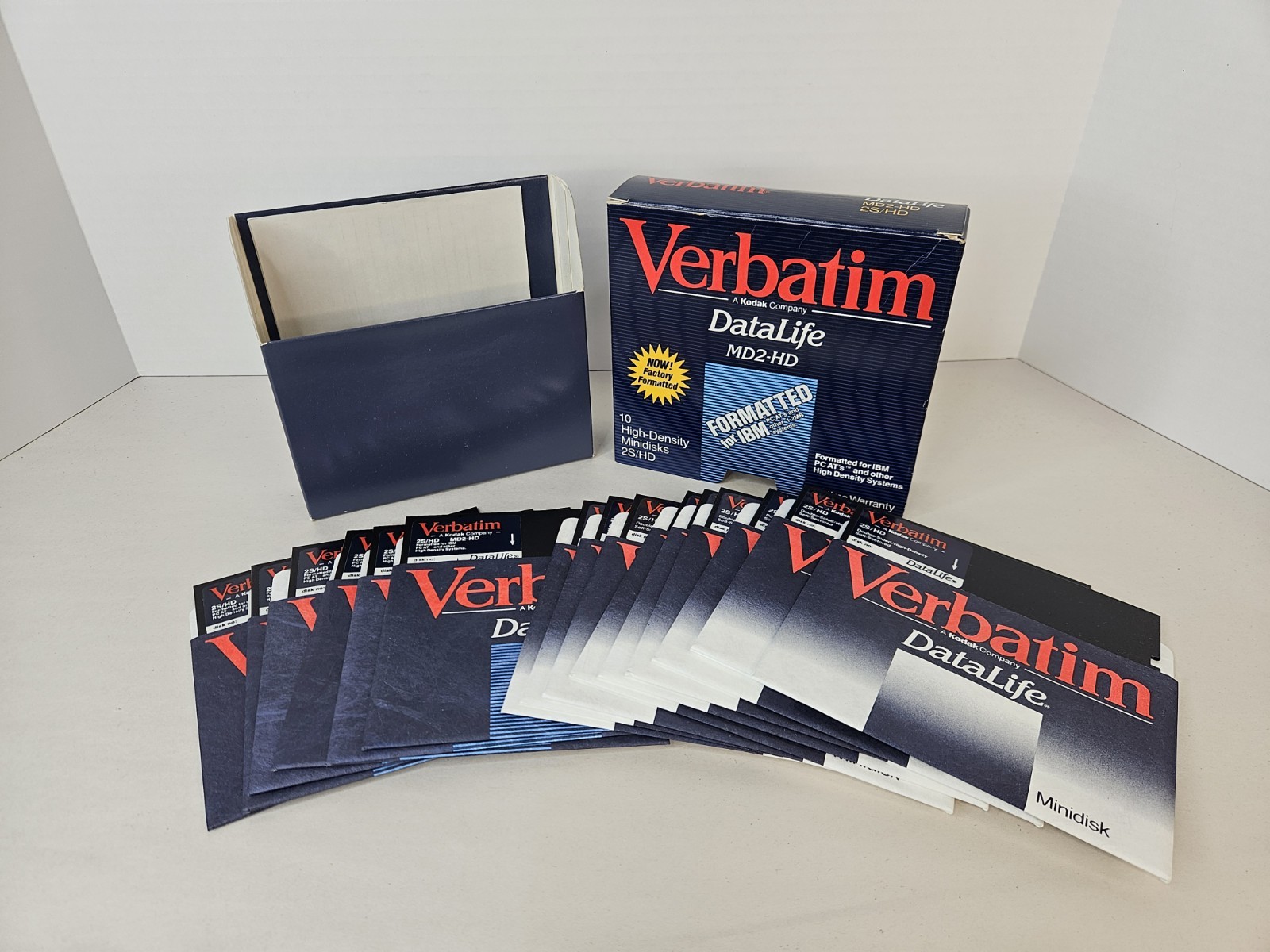 Verbatim Data Life MD2-HD 5.25" Floppy Disks High Density Formatted Lot of 16