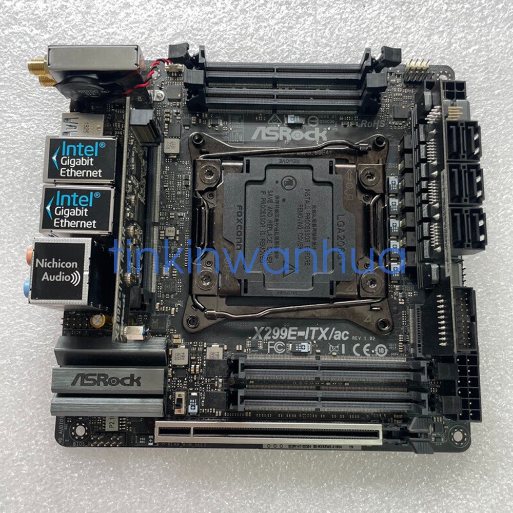 For ASROCK X299E-ITX/ac LGA2066 DDR4 3×M.2 6×SATA III Mini-ITX Motherboard