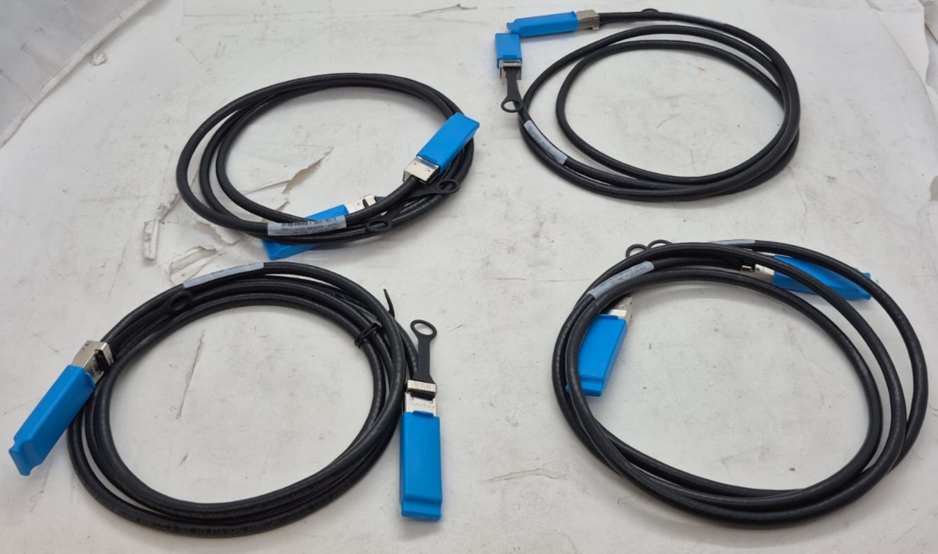 Lot of 4 NETAPP X6558-R6 2M QSFP-QSFP Cable - 112-00177+A0