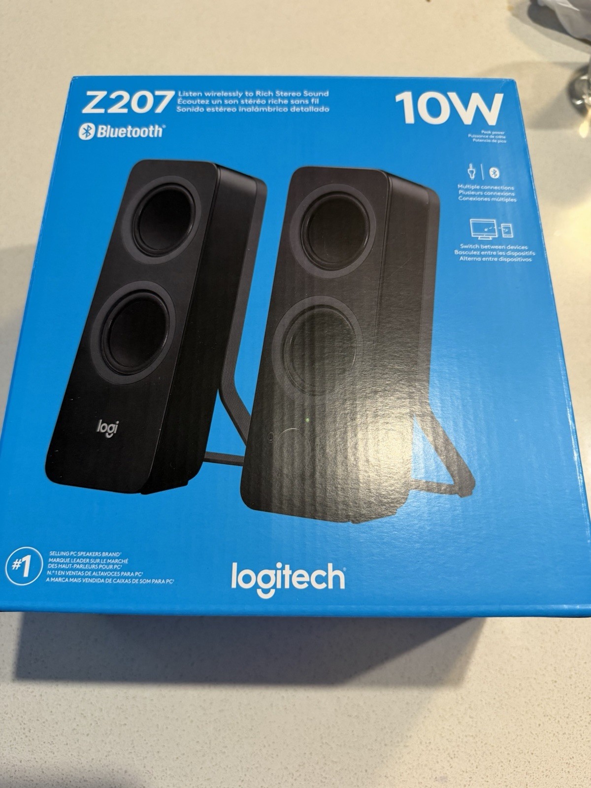 LOGITECH Z207 10W STEREO COMPUTER SPEAKERS WITH BLUETOOTH [BRANBD NEW]