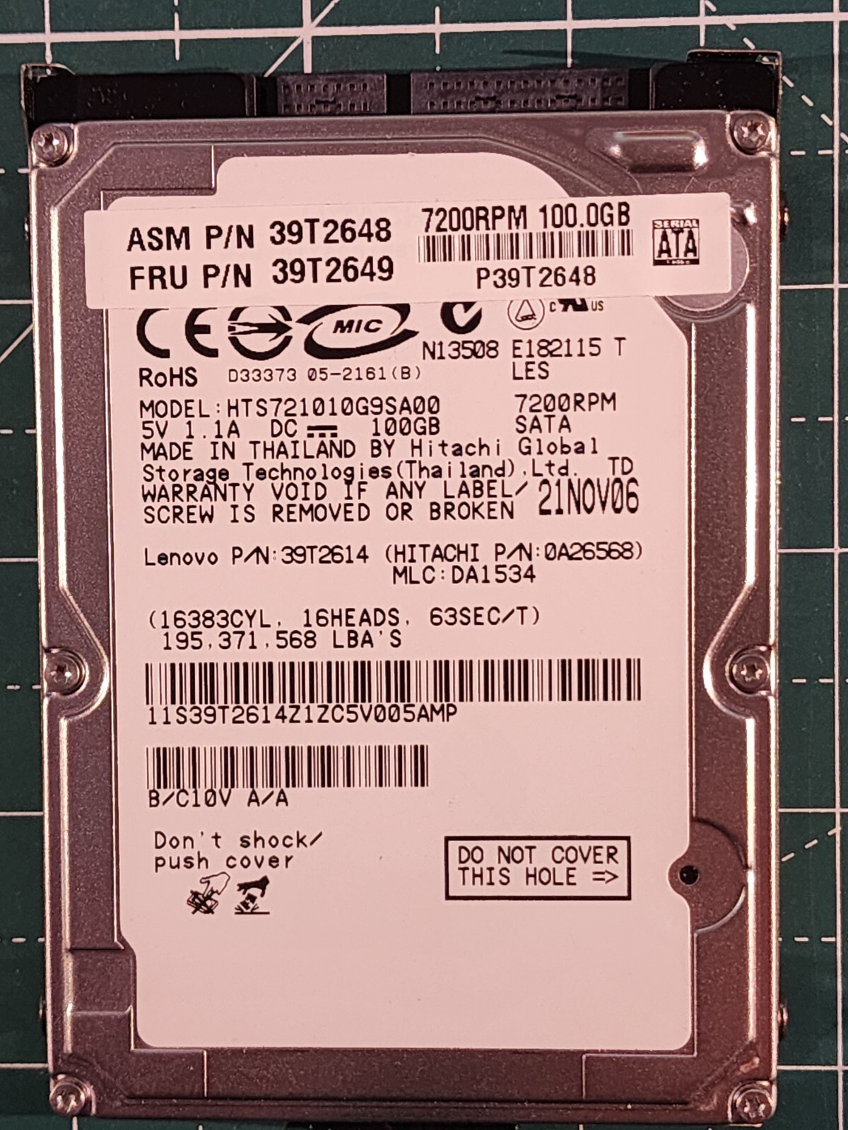 Assorted Computer Hard Disk Drives (IDE & SATA; 2.5" & 3.5")