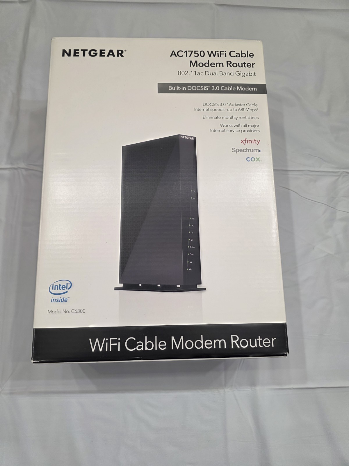 New NETGEAR AC1750 Dual Band WiFI Cable Modem Router + Extender