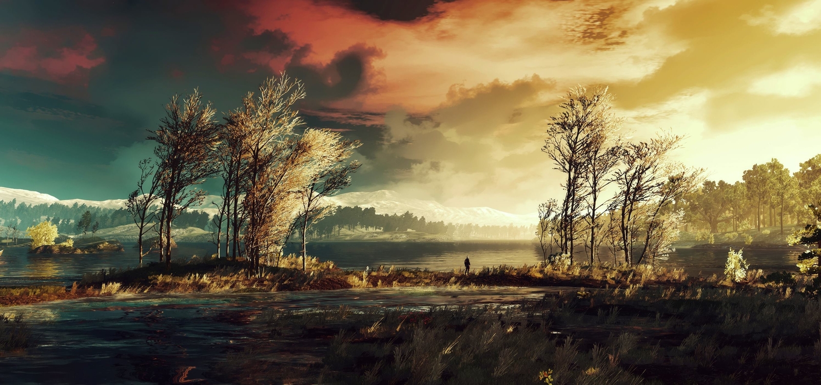 Landscape nature the Custom Gaming Mat Desk