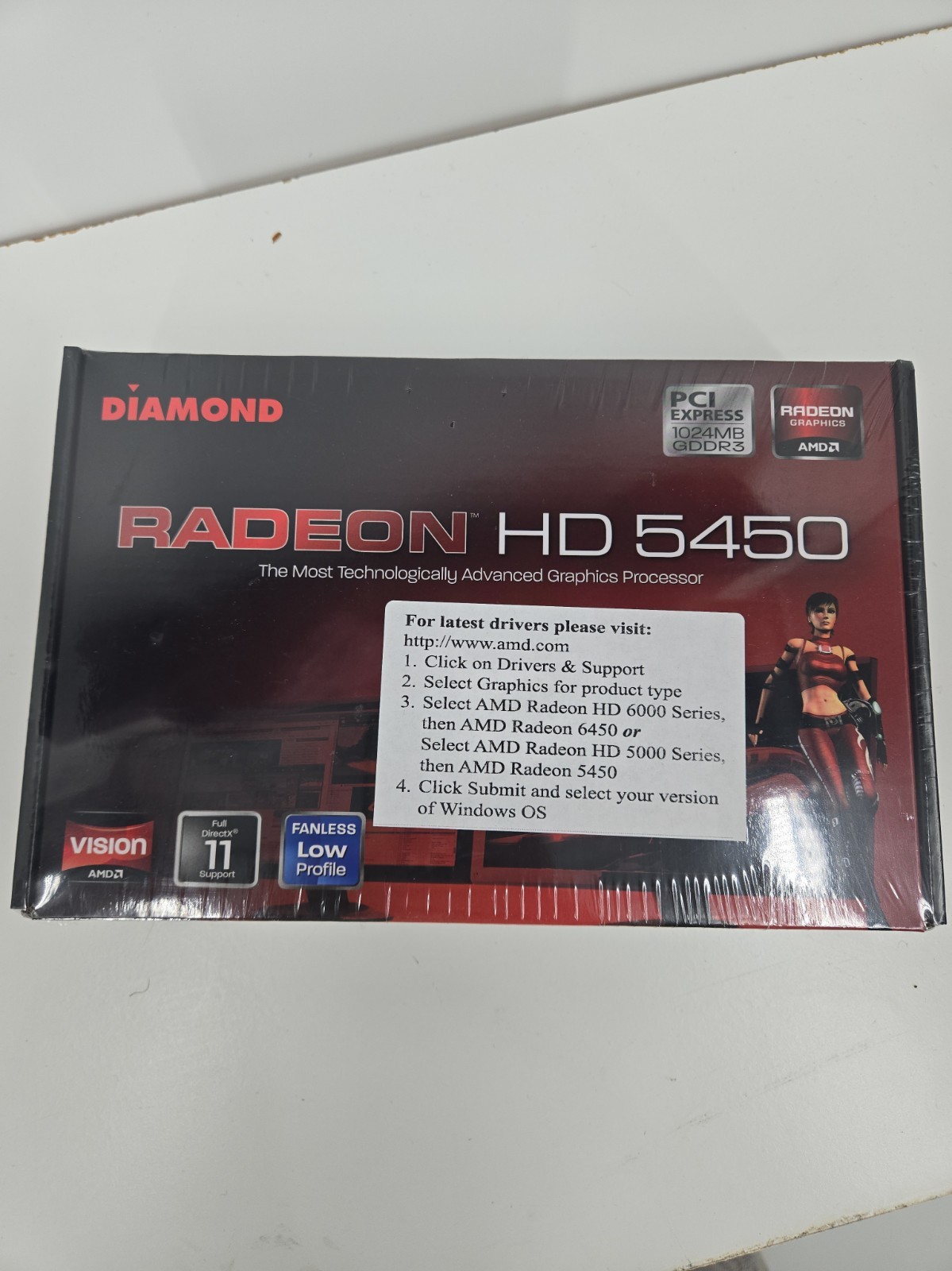 Diamond AMD Radeon HD 5450 PCI Express GDDR3 1GB (DVI, HDMI, VGA) Low Profile