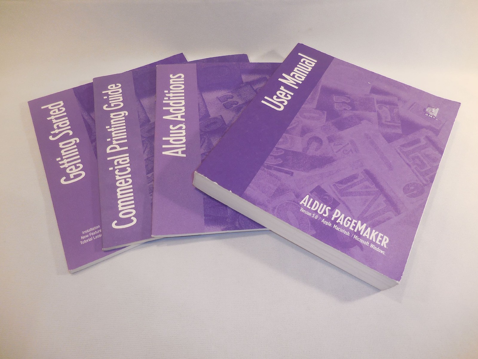 Aldus Pagemaker V5.0 Manuals Getting Started, User Manual, Commercial  Printing