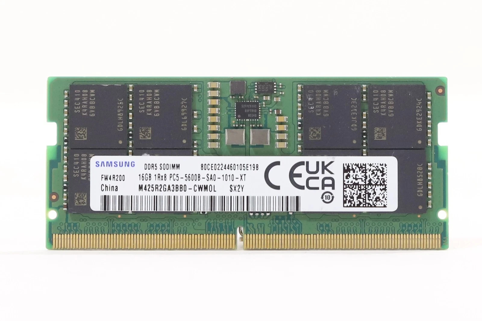 Samsung 16GB 1Rx8 PC5-5600B-SA0-1010-XT Laptop Memory P/N: M425R2GA3BB0-CWM0L
