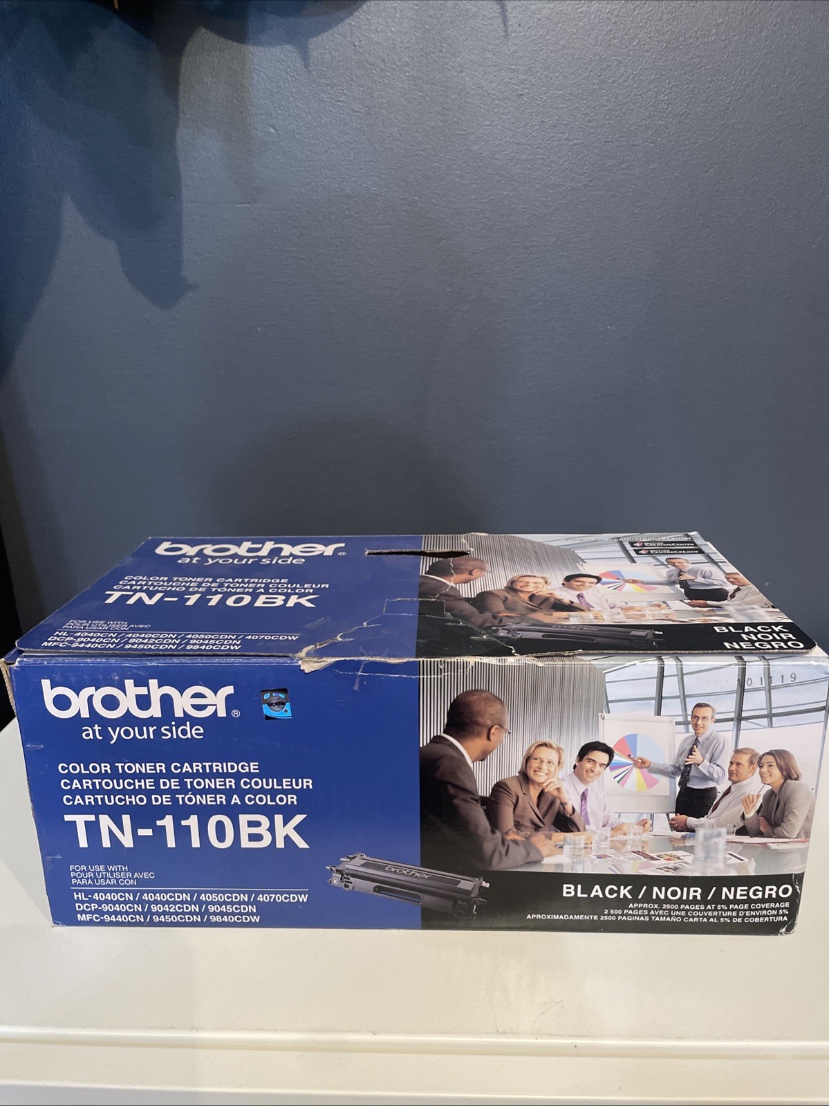 Genuine Brother TN-110BK Black Toner Cartridge New Open Box, Sealed Bag