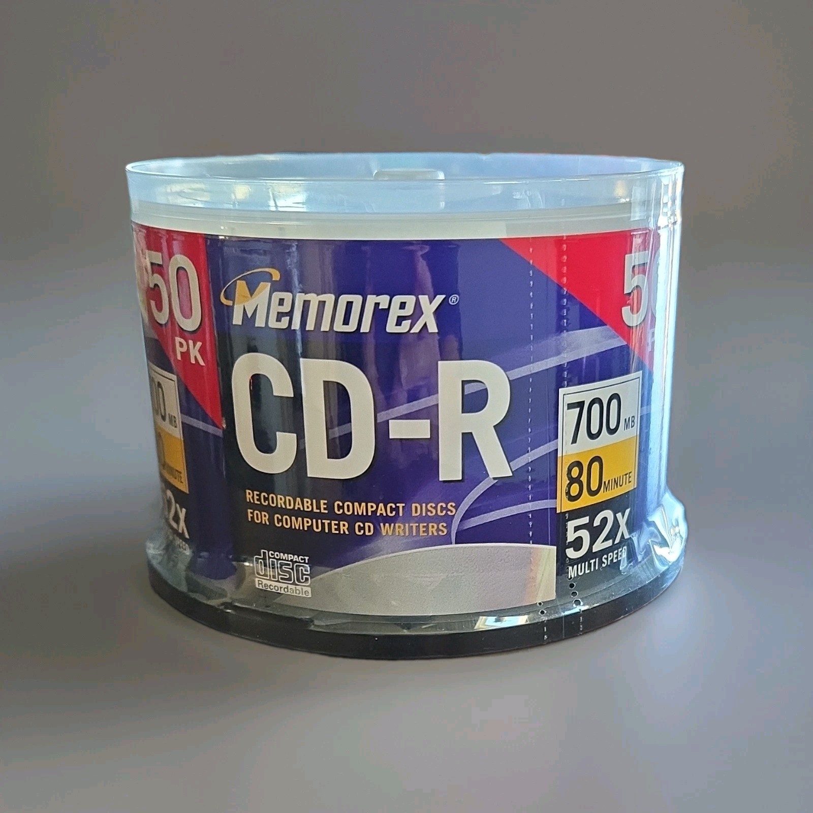 Memorex CD-R Recordable 50 Pack 700MB 80 Min 52x Spindle MPN 3202 4563
