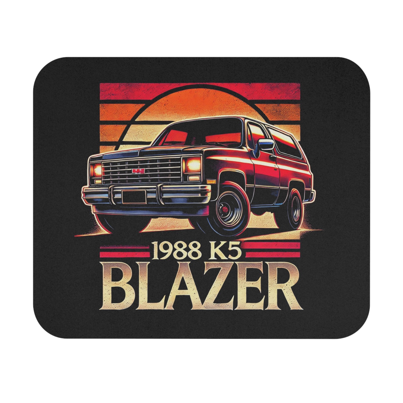 1988 Chevy K5 Blazer Mouse Pad Squarebody SUV Retro Sunset Desk Mat