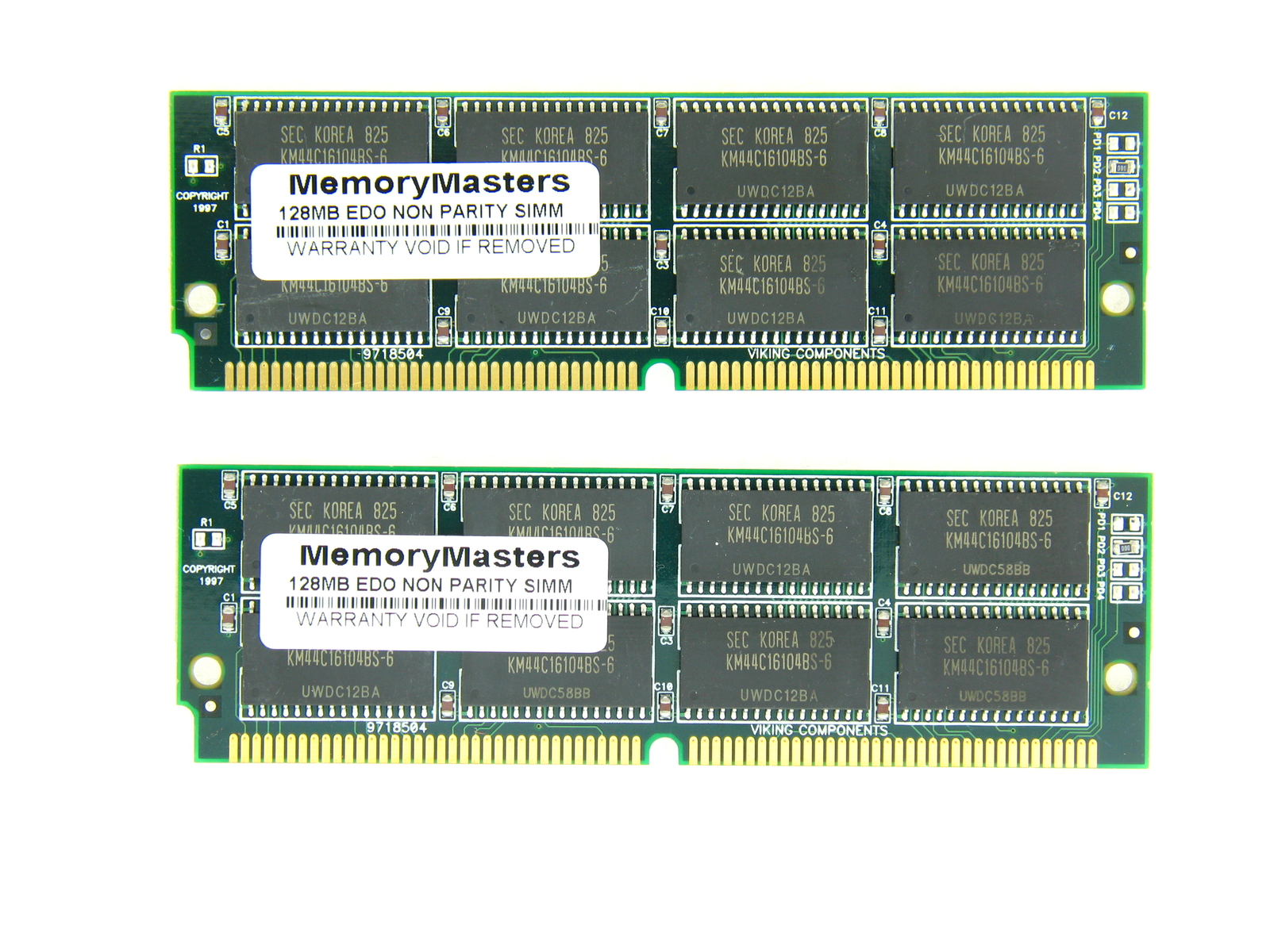 256MB (2 x 128MB) 72 Pin EDO Memory SIMM 5V 60ns