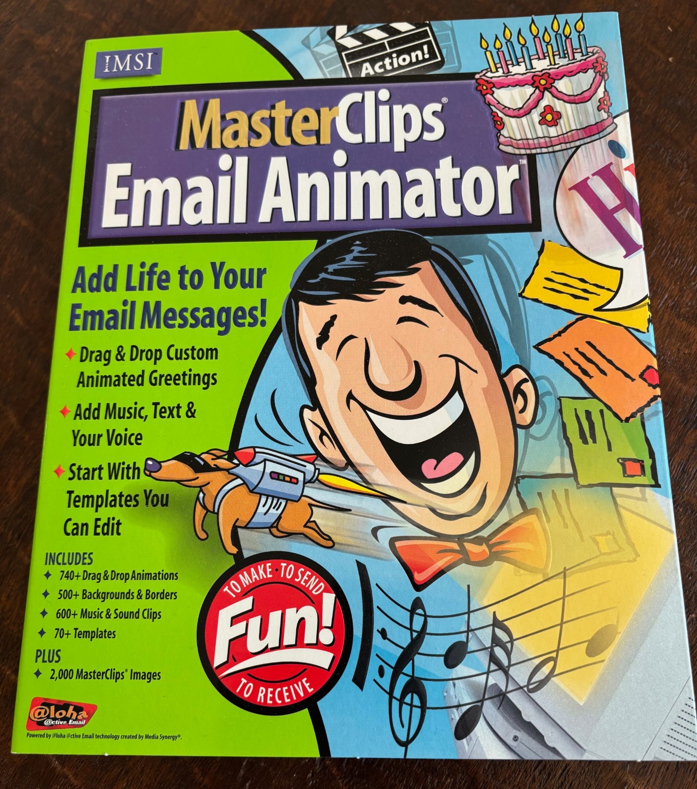 1998 NOS Master Clips email animator brand new computer software VTG vintage