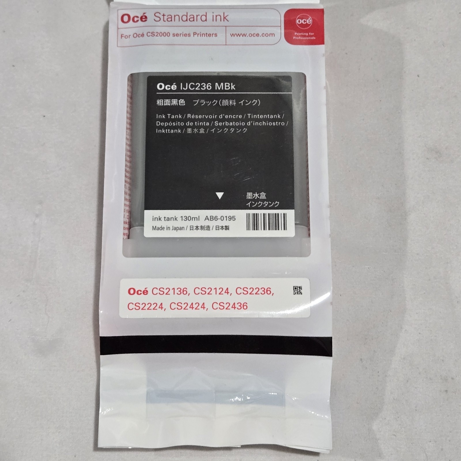 NEW Oce IJC-236 (29952264) Black Dye Ink Tank Reservoir Cartridge