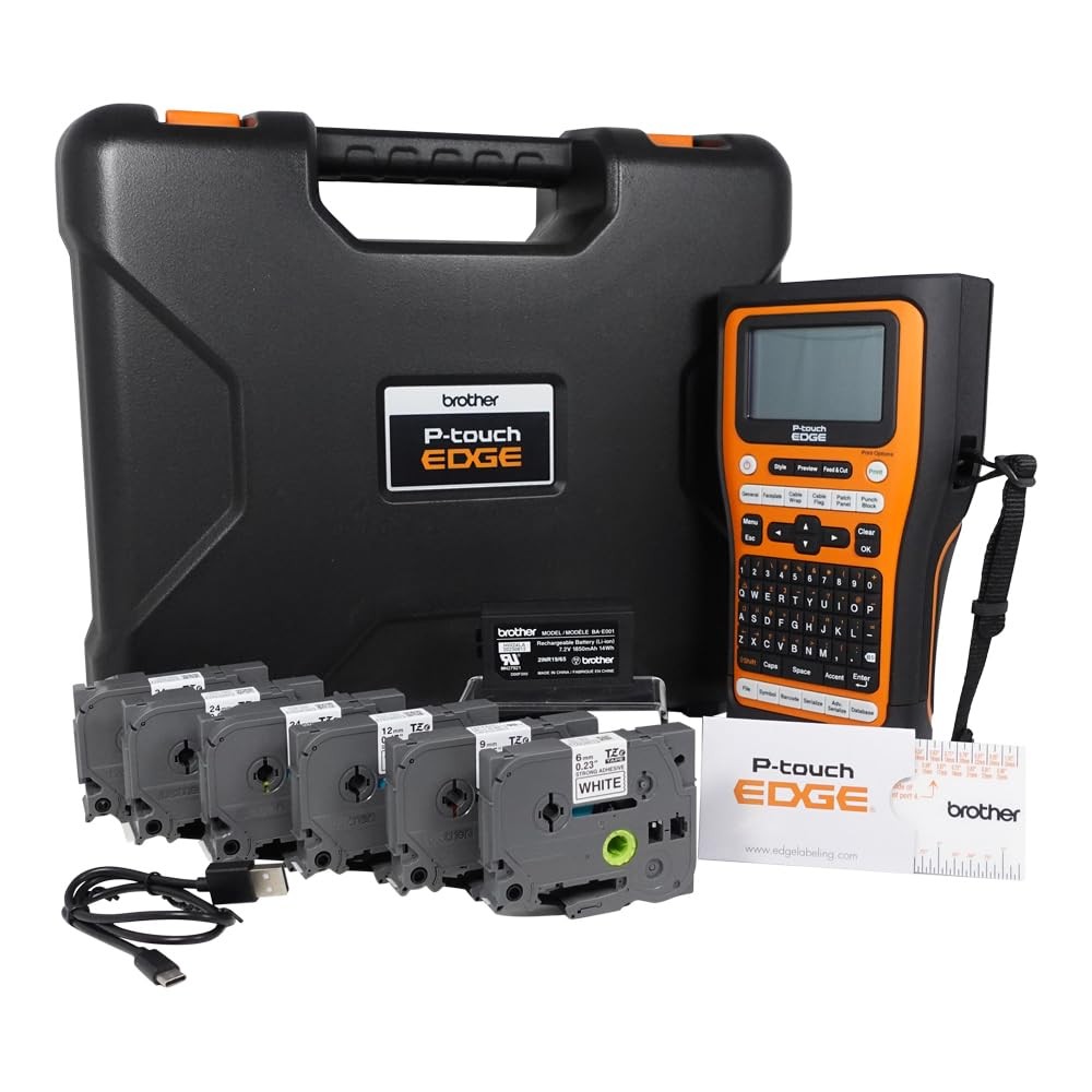Printer Label Brother PT-E560BTBP Kit Bluetooth Orange Industrial