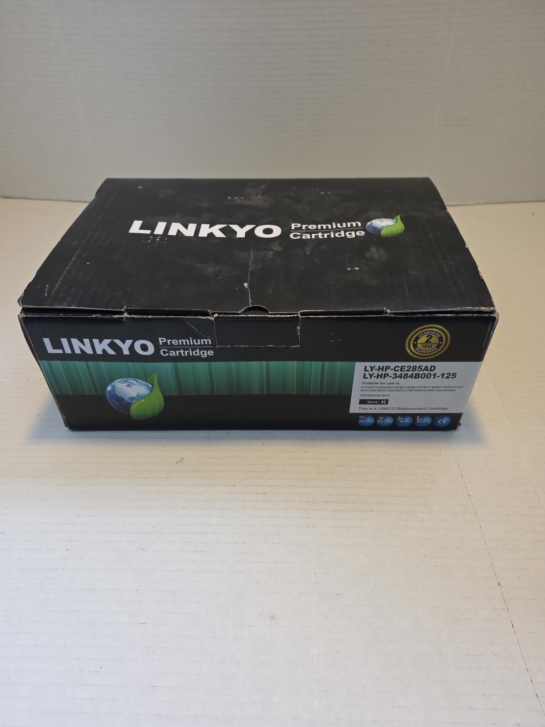 LINKYO LYCANON128D Compatible Toner Cartridges for Canon 128, Black - 2 Pack