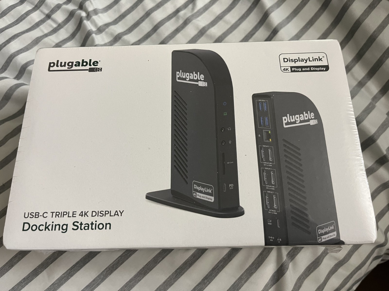 Plugable UDULTC4K USB-C 4K Triple Display Docking Station