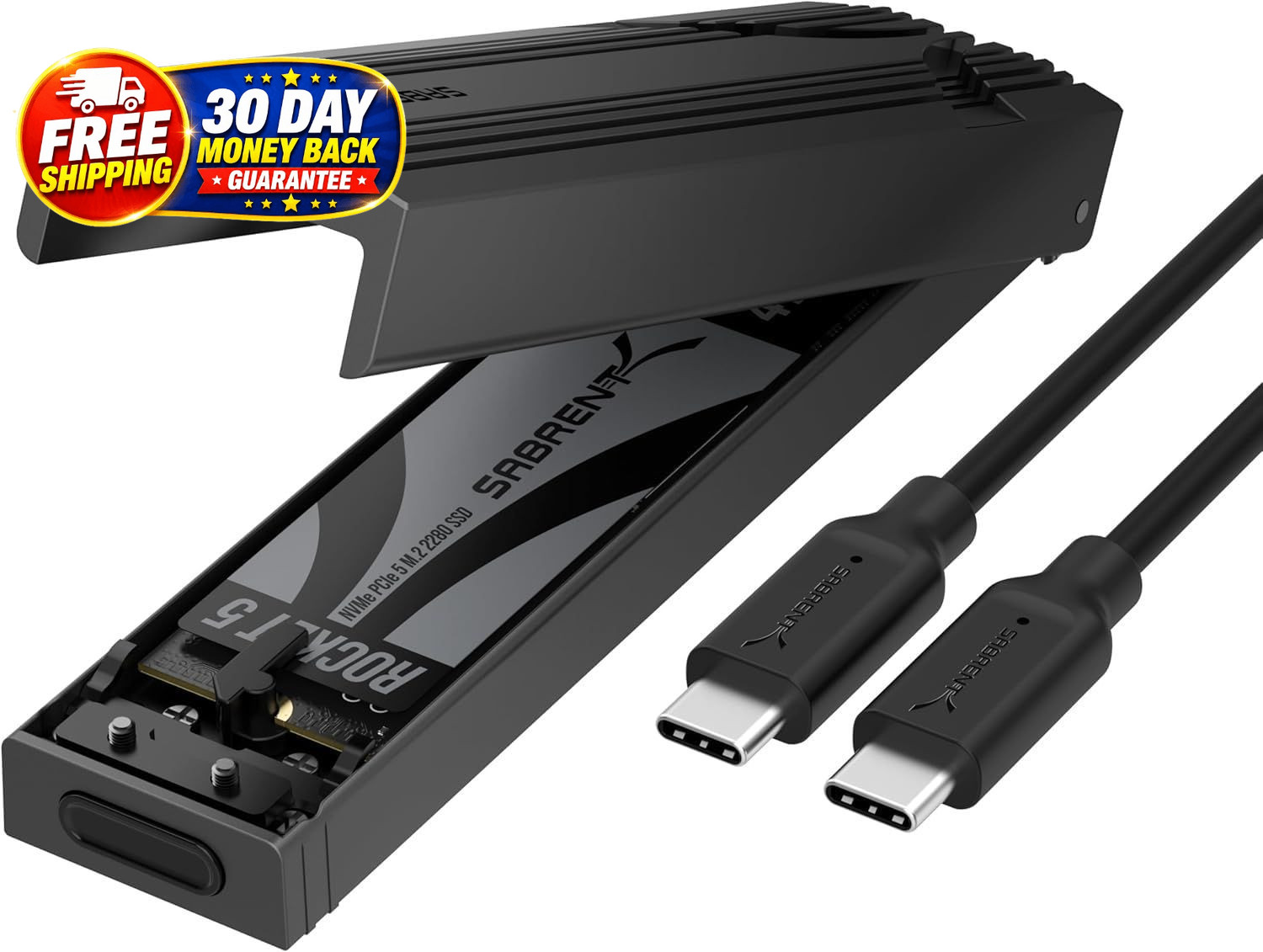 USB-C NVMe Enclosure & Reader, M.2 PCIe SSD, 10Gbps (EC-PNVO) Tool-free M.2 PCIe