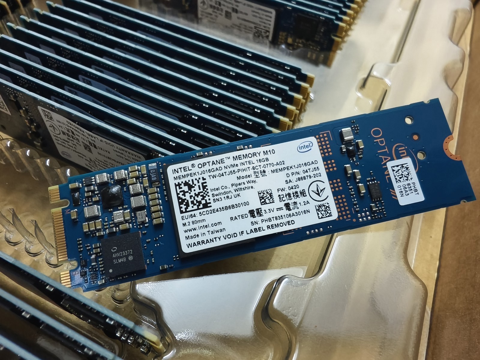Intel Optane Memory M10 16GB MEMPEK1J016GAD M.2 2280 PCIe 3.0 3D Xpoint NVMe SSD