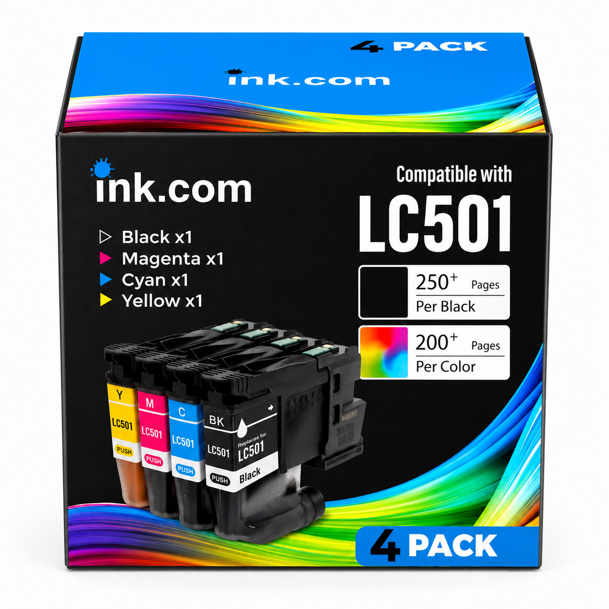 Ink .com LC501 Compatible Ink Cartridge for Brother MFC-J1260, J1360DW, J1410DW