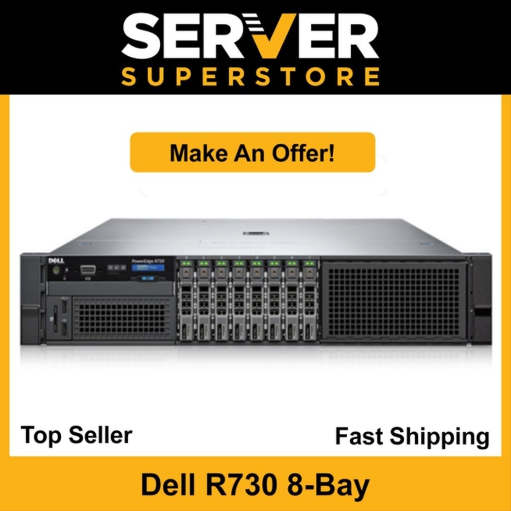 Dell PowerEdge R730 Server 2x E5-2680 V3 = 24 Cores H730 32GB RAM 4x 600GB SAS
