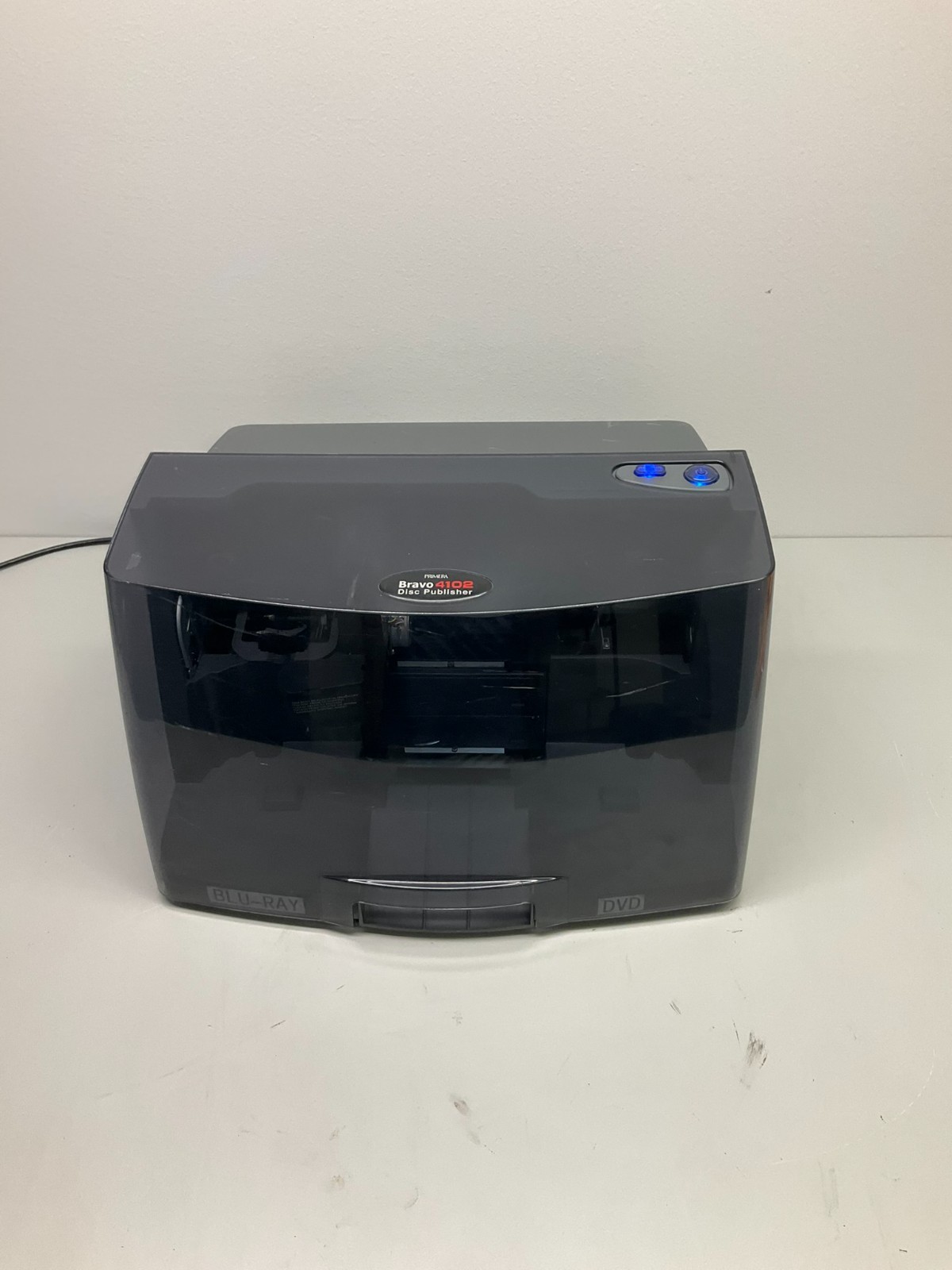 Primera Bravo 4102 Disc Printer/Publisher Tested With Disc Bins NO INK CARTRIDGE