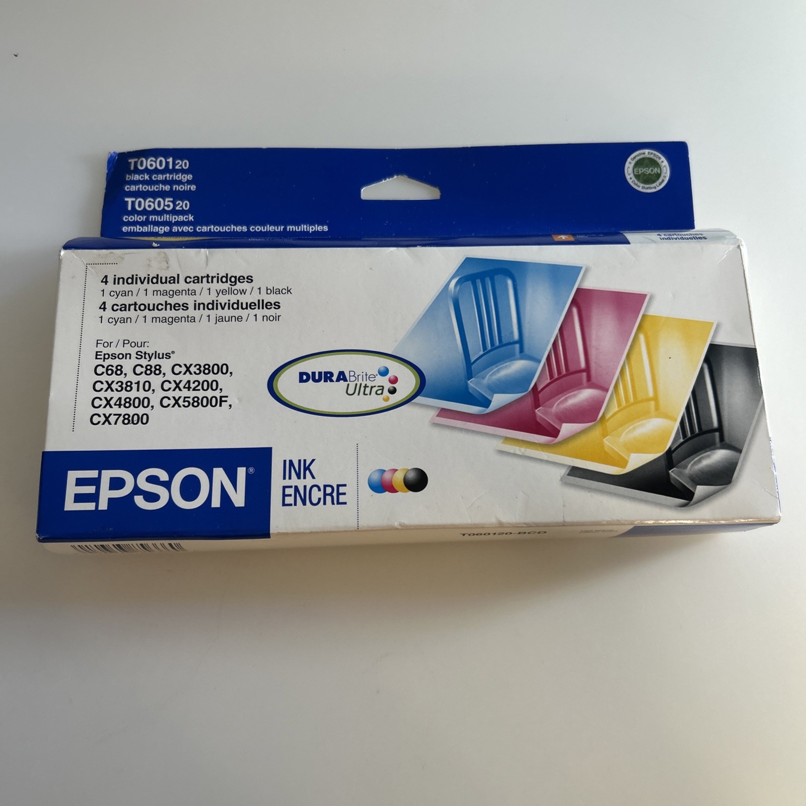Epson Ink Cartridge T060120-BCD 4 Cartridge Color Multipack exp 2009 zza