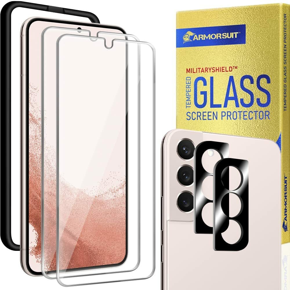 [2+2 Pack] ArmorSuit Samsung Galaxy S22+ (6.7") Tempered Glass Screen Protector