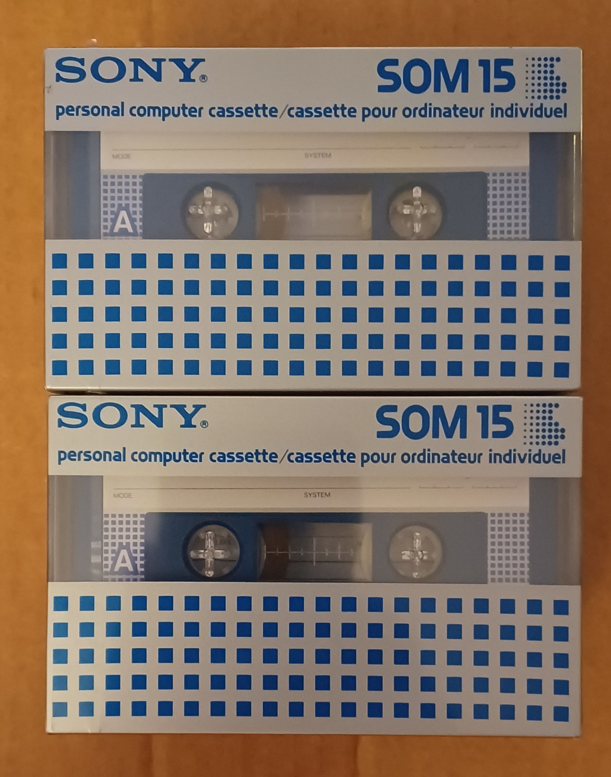 SONY Som 15 Personal Computer Cassette Blank Lot of 6 New Sealed