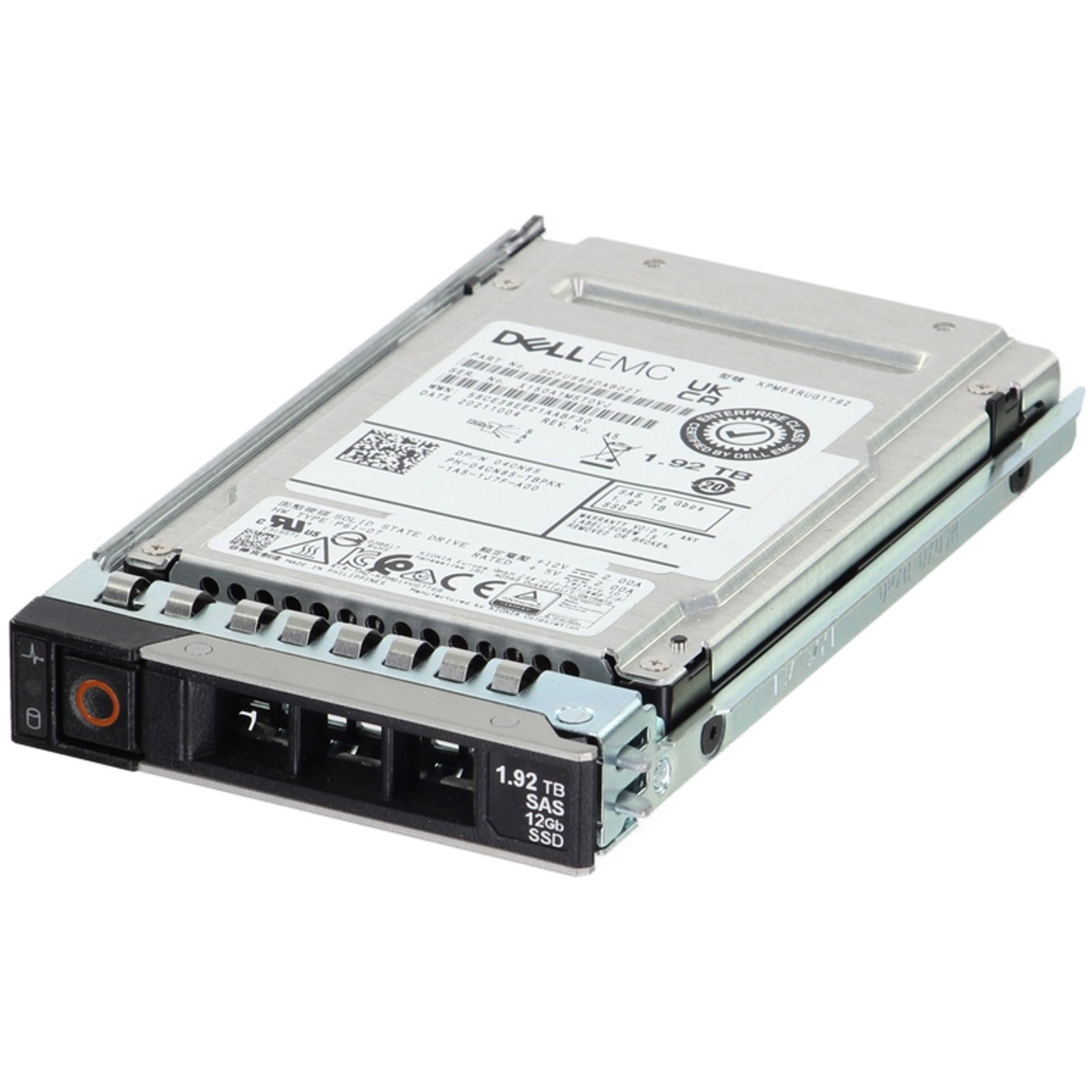 4CN85-CP1 Dell 1.92TB 12/24Gbps SAS RI TLC 2.5 SSD KPM6XRUG1T92 CPO