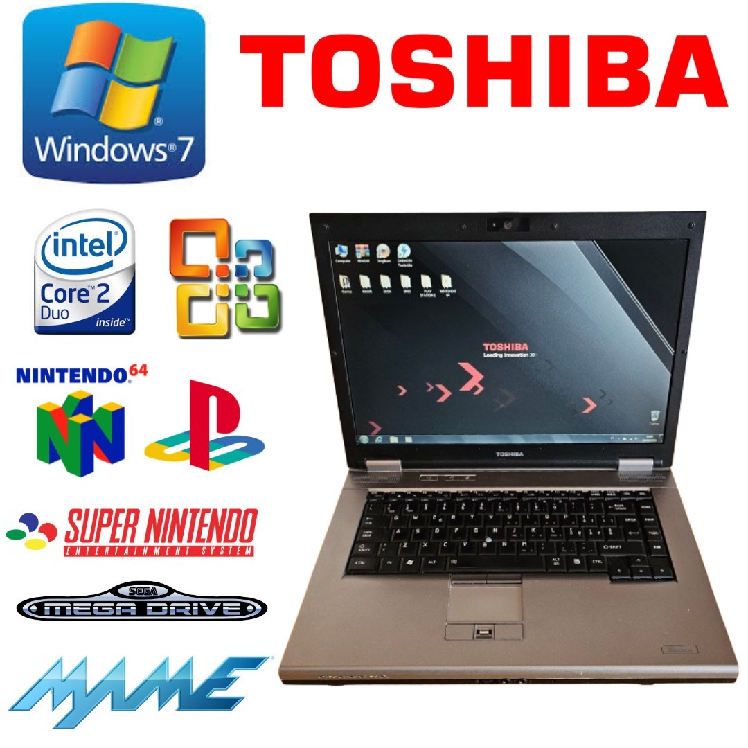 Toshiba Tecra A10-124 Windows 7 15.4" Retrogaming N64 PS1 SNES SEGA Notebook PC