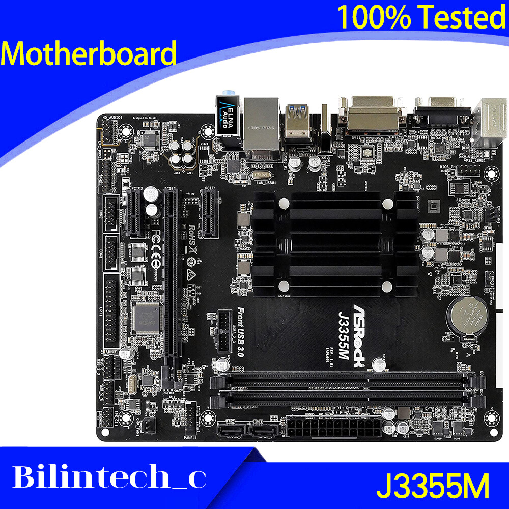 FOR ASRock J3355M Motherboard Supports DDR3 with USB3.0 16G NM10 VGA+DVI+