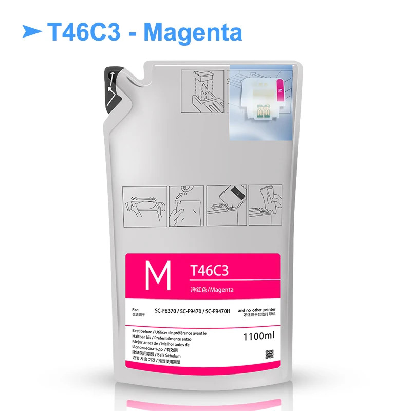 T46C8-T46C4 Dye Sublimation Ink Pack For Epson F6370 F9470 F9470H SC-F6370