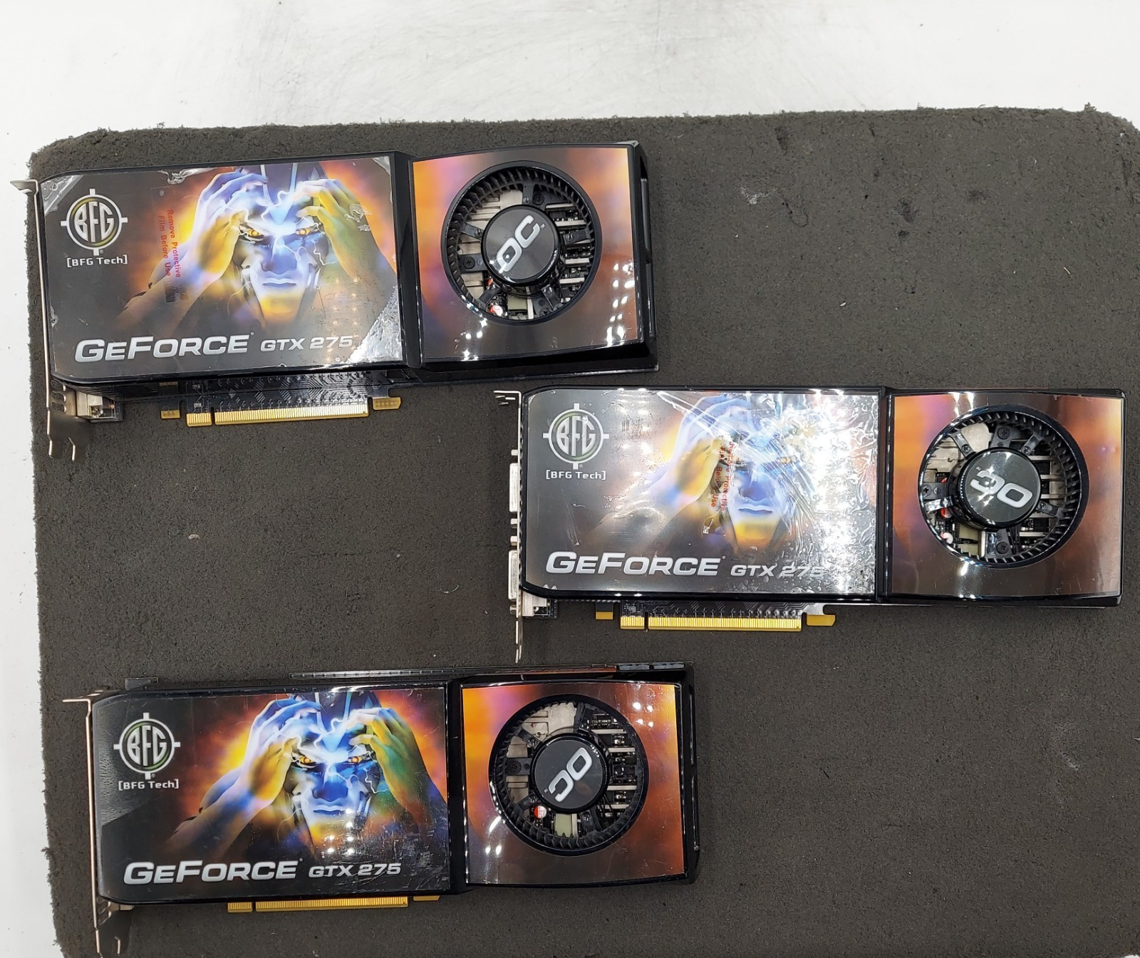 LOT OF 3 NVIDIA GeForce GTX 275 896MB GDDR3 PCIe Video Graphics Card