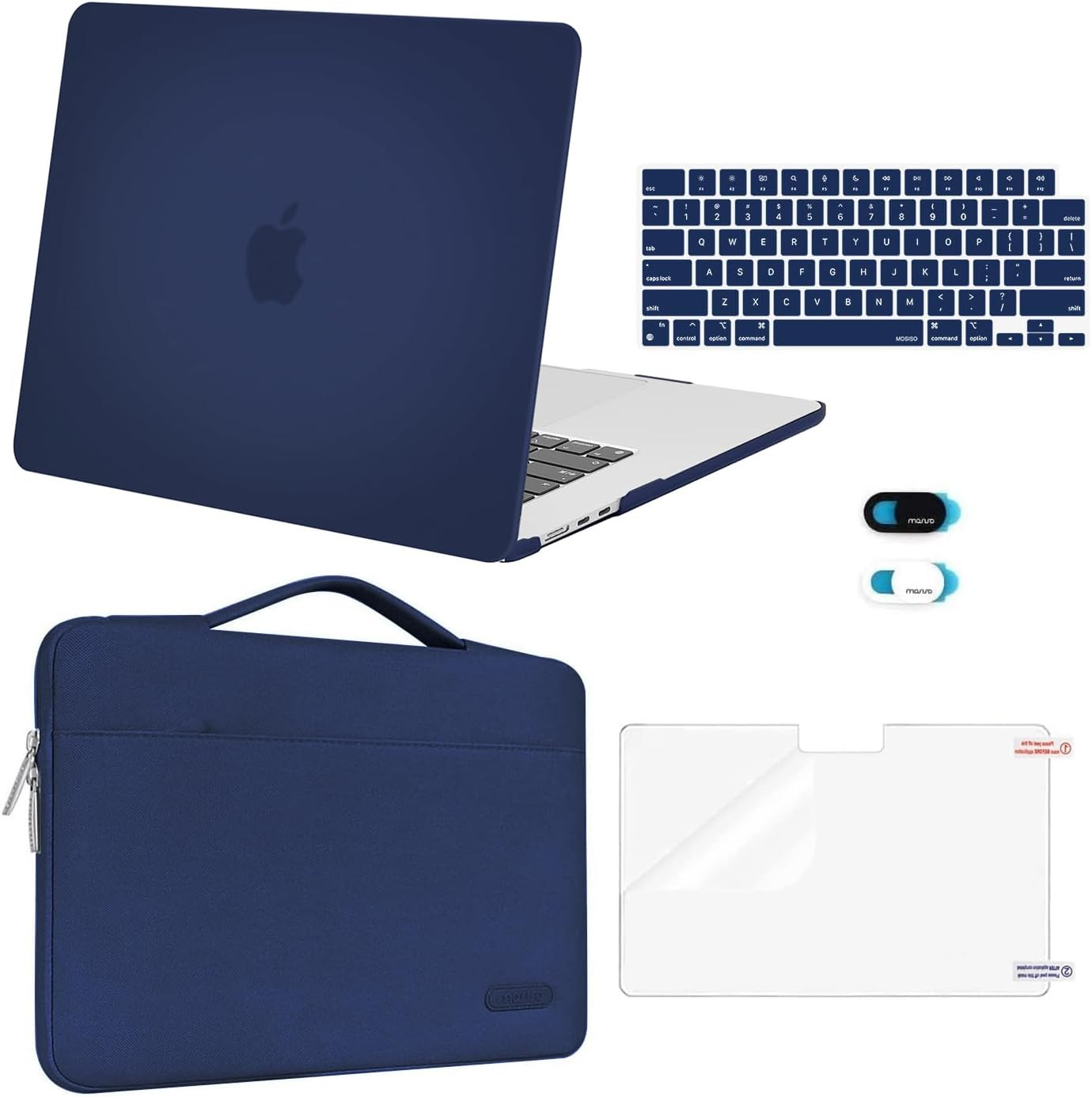 MOSISO Compatible with Macbook Air 15 Inch Case M5 2026 M4 M3 M2 2025-2023