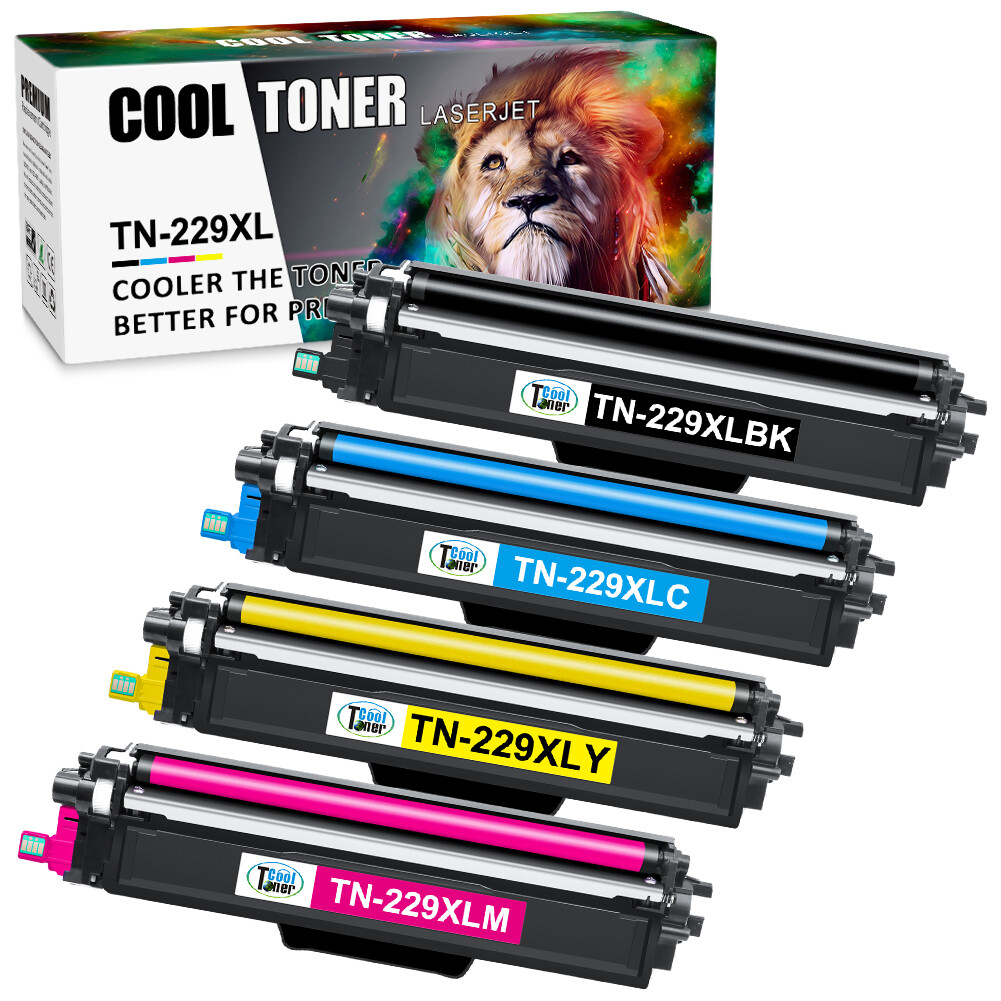 4x TN229 TN229XL Toner fit for Brother MFC-L3780cdw HL-L3280cdw L3220cdw Printer